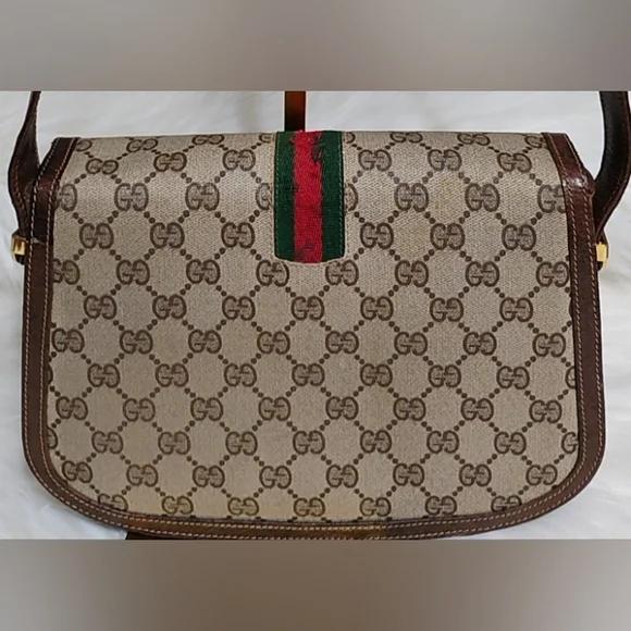SALE! Auth Gucci Ophidia GG Monogram Supreme Sherry Line Vintage Shoulder Bag - Picture 3 of 16